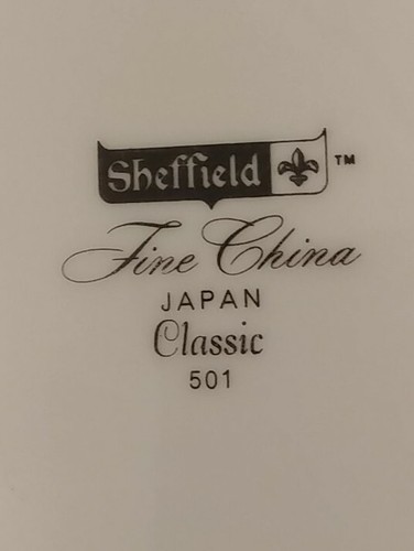 Sheffield Classic 501 China Bread/Dessert Plate Pattern Pink Roses - Picture 6 of 6