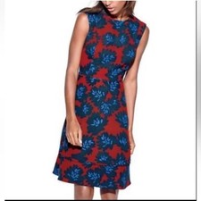 NWT J. Crew Firework Floral Mini Dress Red Size 6 $158