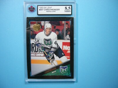 1993/94 LEAF NHL HOCKEY CARD #257 CHRIS PRONGER ROOKIE RC KSA 8.5