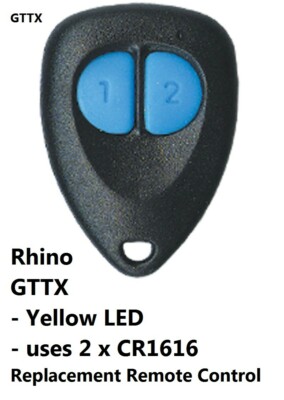 Rhino GTTX Replacement Remote Control Suits Rhino RCX & RES WGUARDSMS ...