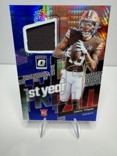 2023 Donruss Optic #FYF-CTI Cedric Tillman 1st Year Fresh Patch Blue Hyper RC