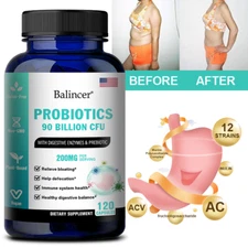 Probiotics 90 Billion CFU Capsules For Relief Bloating,Digestive & Gut Health
