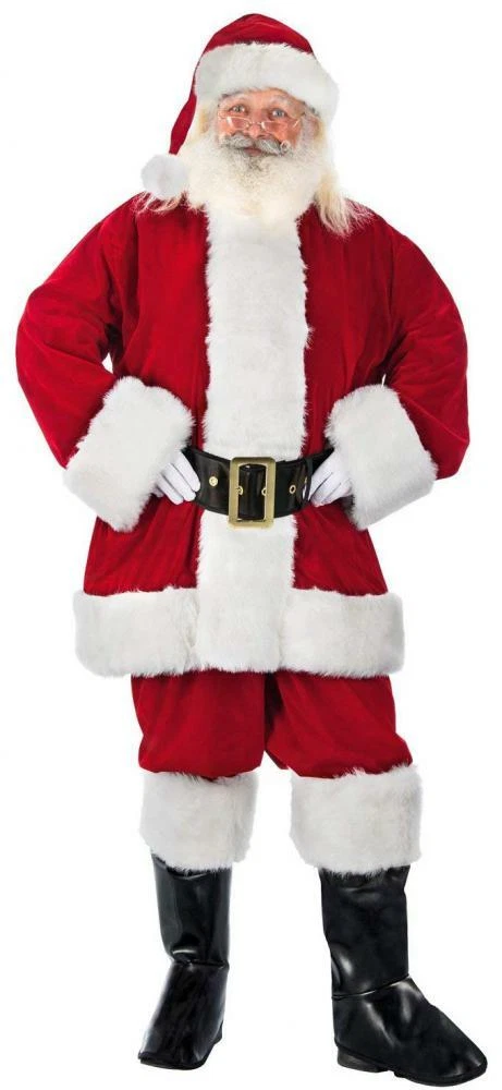 Costume babbo natale best sale velluto