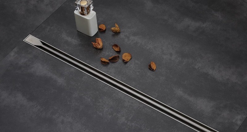 Submarine 24” Linear Shower Drain Grey