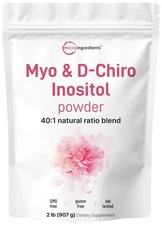 Micro Ingredients Myo-Inositol & D-Chiro Inositol Powder 2lb 442 Servings | 4...