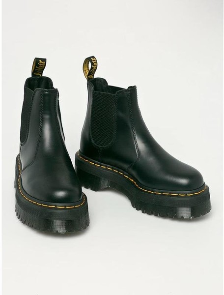 Women Dr. Martens Boots Black Leather 39 #7KXX