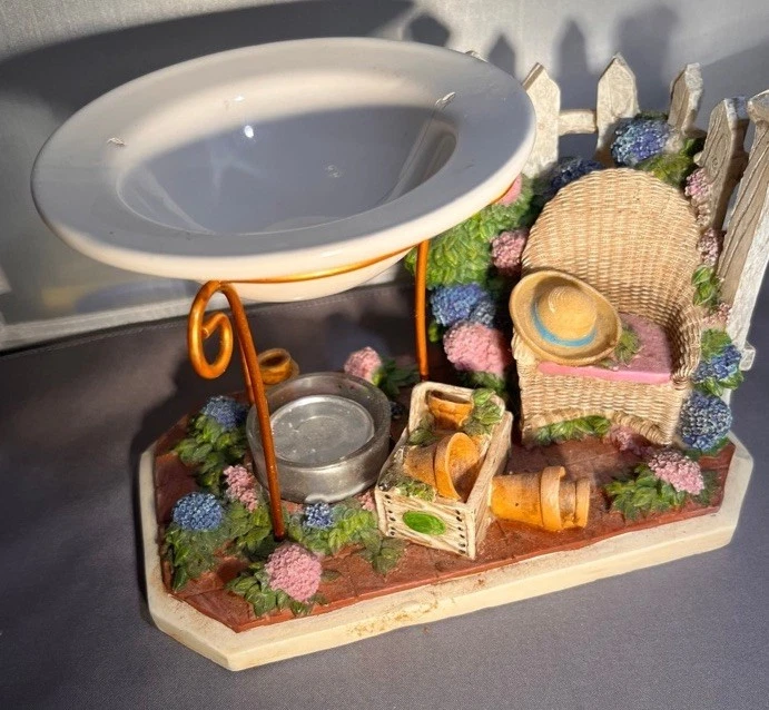 YANKEE CANDLE. Tealight Wax Tart Warmer Burner Spring Country Garden Hydrangeas - Image 2 of 4