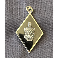 Sigma Gamma Delta Sterling Silver Diamond-Sha...