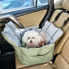 Dog Booster Car Seat Pet Car Seat for Small Medium Dog w/ Safety Belt Waterproof