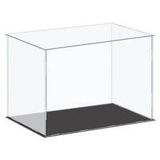 Acrylic Display Case Plastic Cube Storage Box Clear Assemble 41x21x25.5cm