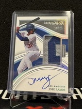 JOSE RAMOS 2023 Immaculate Prospect Patch Auto Holo Silver /25 DODGERS #45🔥🔥