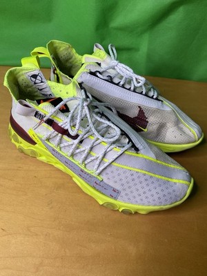 Nike ISPA React Low Mens Size 9 Volt Crimson Running Shoes CT2692-002 Use