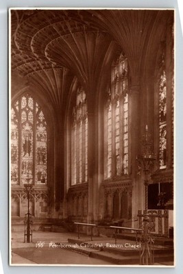 Peterborough Cathedral Eastern Chapel RPPC Real Photo Postcard Great Britain