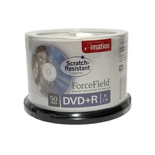 Imation ForceField DVD+R 50 Discs Scratch Resistant Rare New Sealed