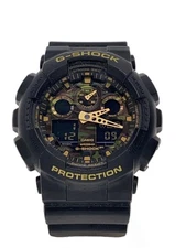 CASIO G-SHOCK Quartz Analog-Digital Watch Black Near Mint JAPAN