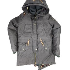 True Religion Dark Khaki Removable Liner Park...