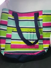 Thirty One Striped Organizer Tote