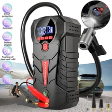 Car Jump Starter with Air Compressor 6000mAh Battery Jumper Box Charger Booster