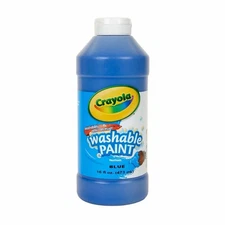 Crayola Washable Paint Blue Color 16 oz Bottle