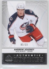 2012-13 SP Game Used Edition Authentic Rookies 1/23 Andrew Joudrey #117 0c3