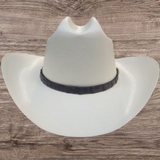 Stetson  5000X El Jefe Natural Straw Hat 4" Brim Profile48 Chocolate HatBand