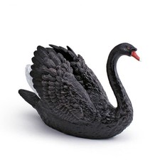 Swan Figurine Realistic Swan Model Ornament Detailed Statue Tabletop for