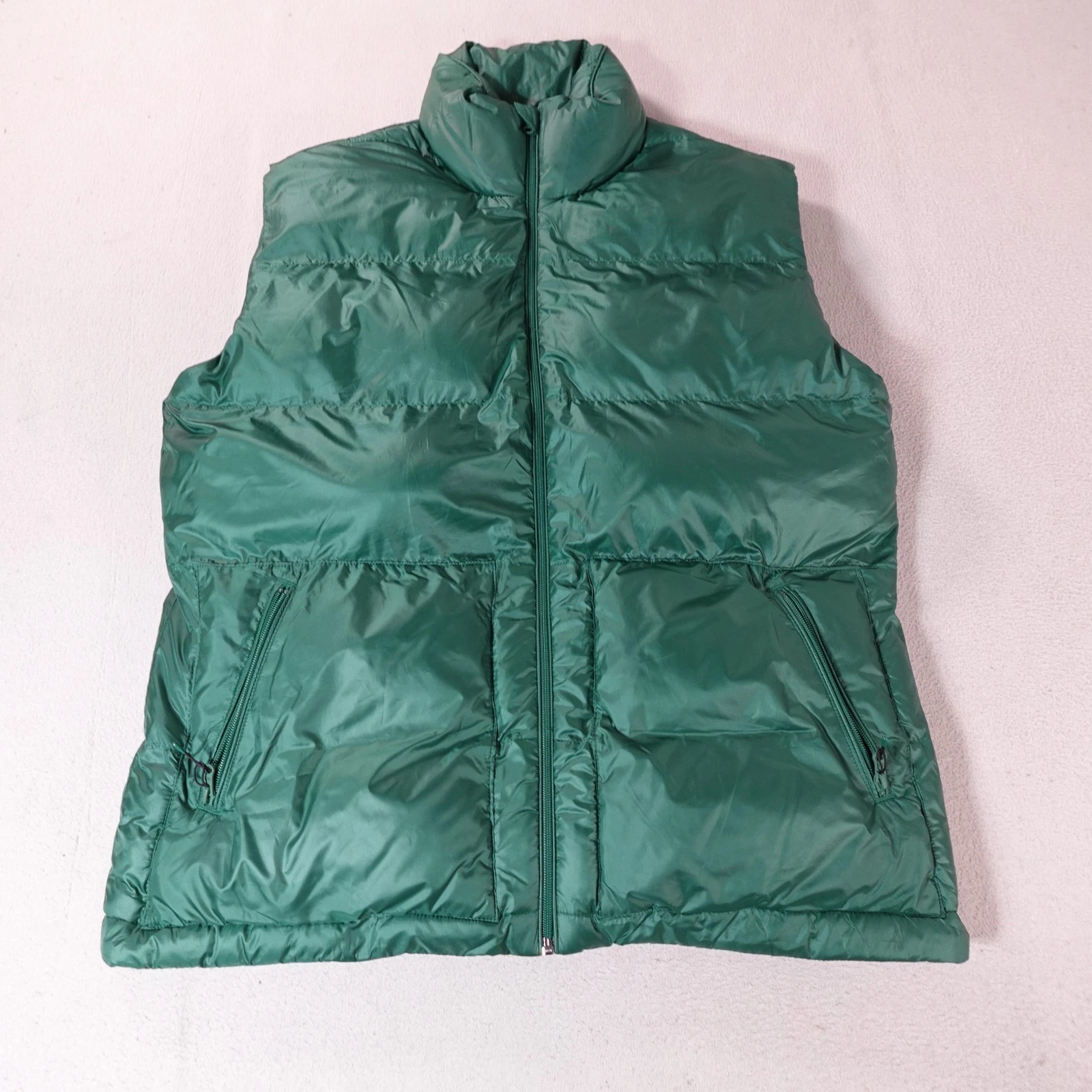 Vineyard Vines Vest Mens XL Green Puffer PrimaLoft Insulated Outdoor Performance