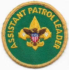 Assistant Patrol Leader 1986-1989 APLB-1-8-3 Cloth Back Boy Scout of America swn