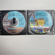 Microsoft Windows Server 2003 R2 Enterprise x64 DVD Disc 1 Disc 2 Lot OEM