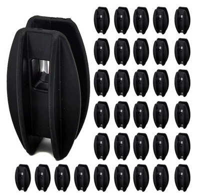 40 Pcs Black Electric Fence Corner Post insulators for Poly Wire 