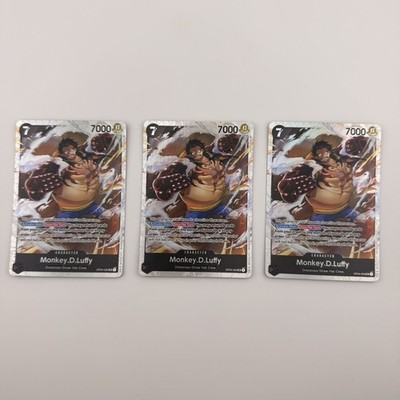 Monkey.D.Luffy OP04-090 - One Piece TCG - SR Near-Mint Super Rare Englisch x 3