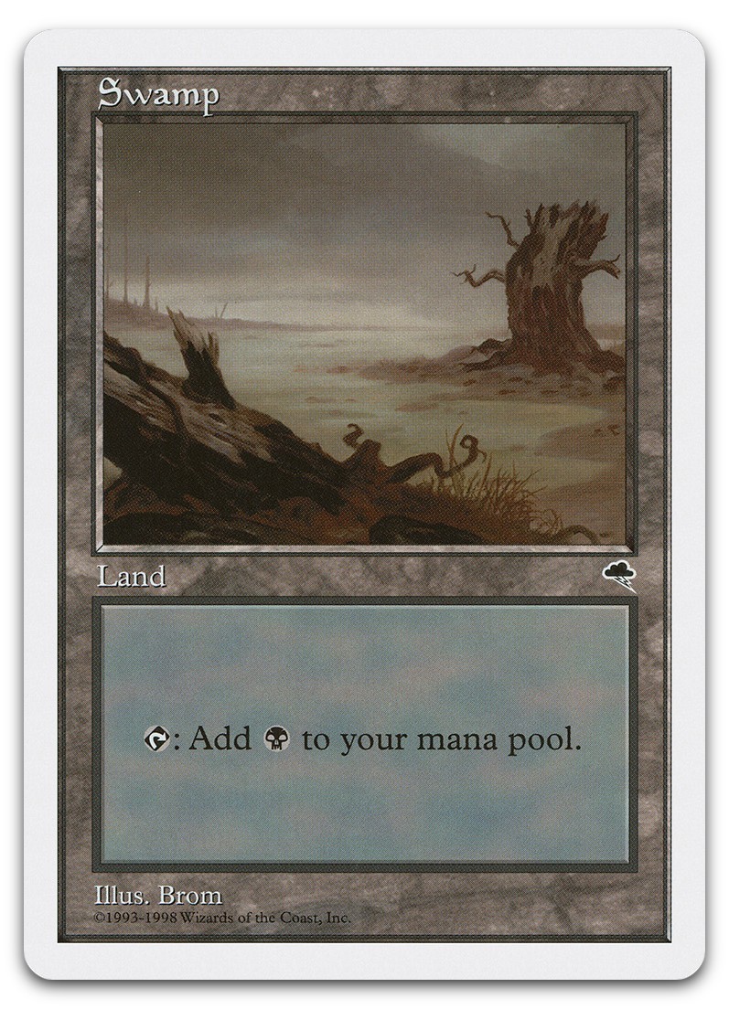 Swamp (Tempest) (NM) Anthologies ATH Magic MTG