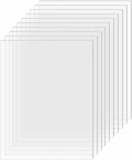 [10-Pack] SimbaLux® Acrylic Sheet Clear 5”x7” 0.08” Thick (2mm) Plexiglass