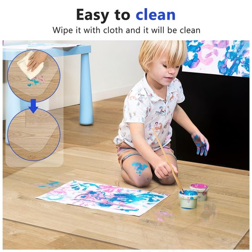 Clear Chair Mat for Hardwood Floor - 36"x48" Heavy Duty Desk Chair Mats for O... - Picture 3 of 7