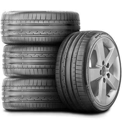 4 Tires Continental SportContact 6 265/40R21 105Y XL (BMW) High Performance