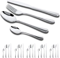 Besteck Set 6 Personen, 24 Teilig Besteckset, Inkl Messer
