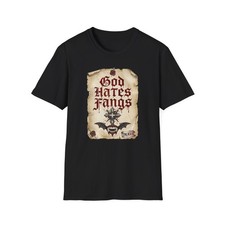 God Hates Fangs T-Shirt | True Blood Vampire Horror Graphic Tee