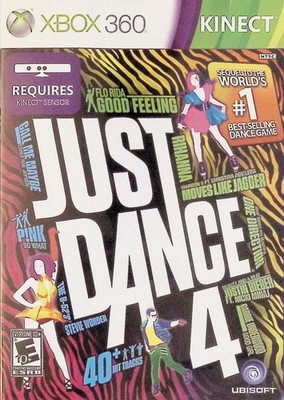 Just Dance 4 Xbox 360 Kinect Video Game Multiplayer Dance Hits