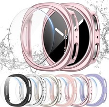6 6 Pack for Samsung Galaxy Watch 8 40mm Screen Protector Case Hard PC Bumper