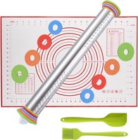Nudelholz Teigroller,Teigrolle Edelstahl, Teigroller Mit