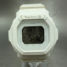 Casio Baby-G BG-5606 Watch Women 41mm White Alarm Chrono Octagon New Battery