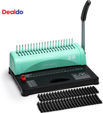 Binding Machine, 21-Hole 450 Sheets Paper Comb Punch Binder Machine for Letter S
