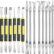 14 Pcs Stainless Steel Dual Ends Crowbar Dual-Ends Small Spudger Pry Opening Rep