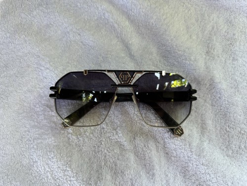 occhiali da sole uomo Philipp Plein SPP010M 584Y misura 55/23/145 NUOVO