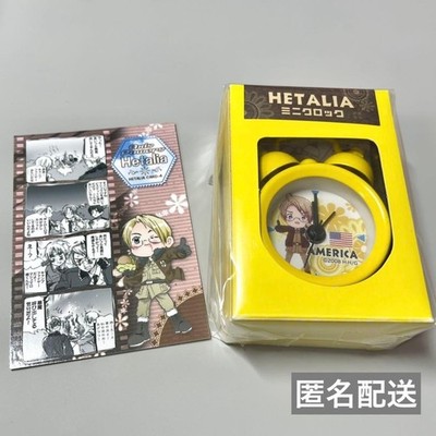 Hetalia Axis Powers America USA (Alfred F. Jones) Mini Desk Clock & Trading Card