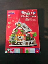 Christmas Street Scene Building Blocks Candy House Cafe House Bookstore Bricks