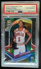 2019-20 Panini Spectra Derrick Rose Universal Die Cut #/8 Bulls PSA AUTH