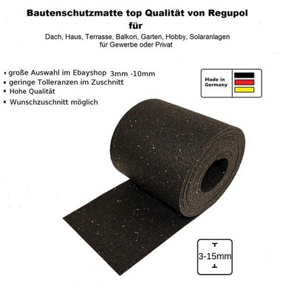 Bautenschutzmatte 3 6 8 10mm Terrassenpads Gummigranulatmatte, Antirutschmatte
