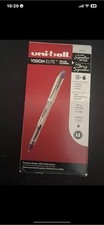 Uni-ball Vision Elite 69025, Purple Ink 0.8mm Bold Pt. Rollerball Pen, Box of 12