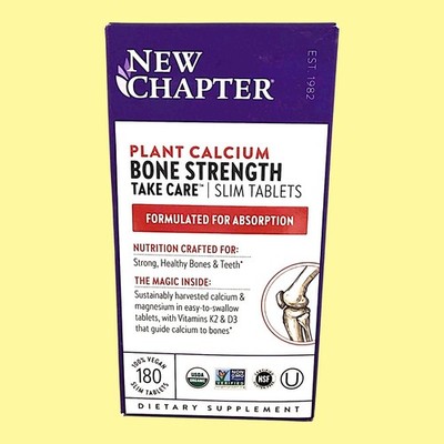 New Chapter Bone Strength Take Care 180ct Slim Tablets NEW